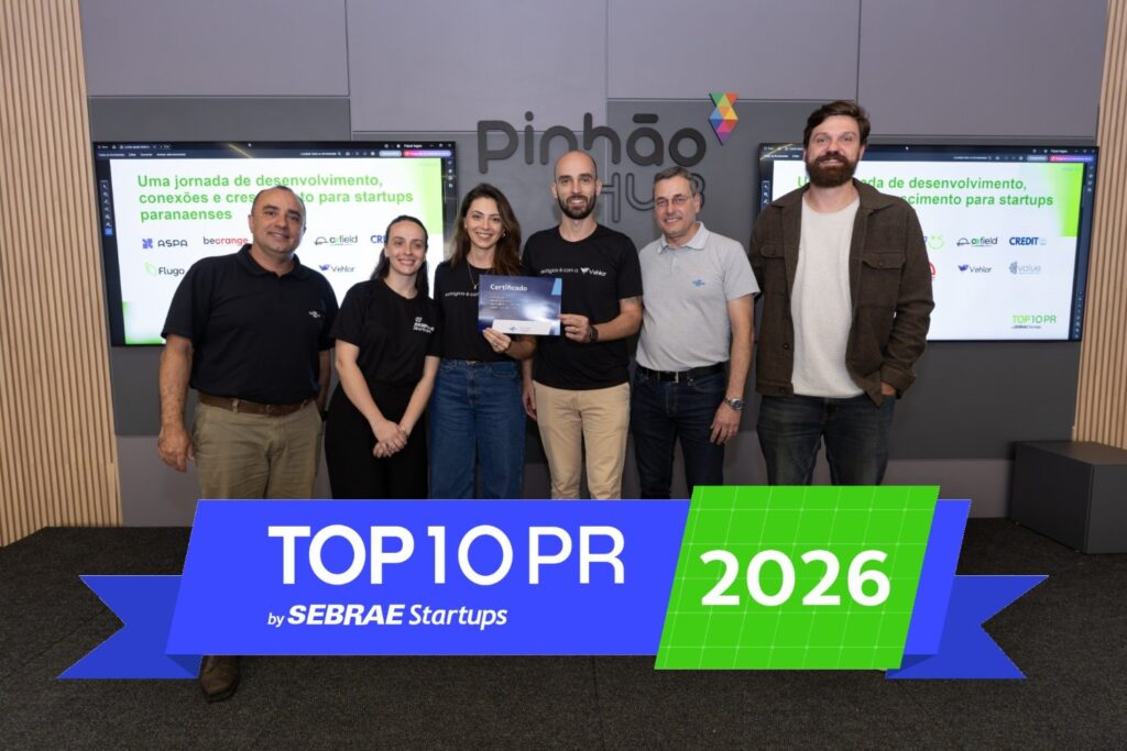Vehlor recebe o certificado do Top 10 Sebrae PR
